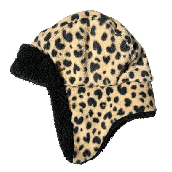 Girl’s Fleece Winter Hat with Earflaps, OS - Picture 3 of 5